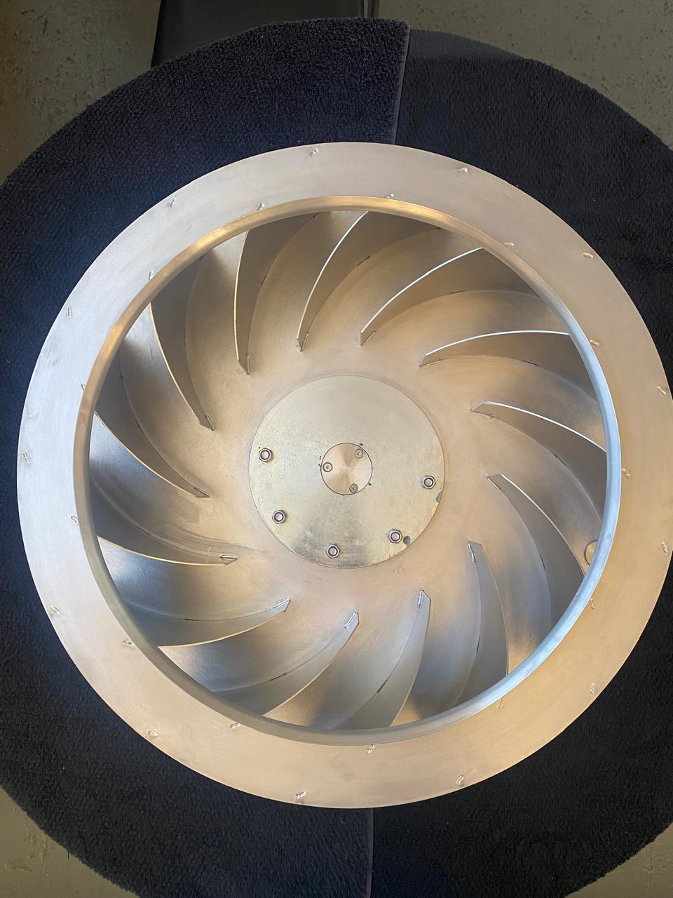 Rotor em aço inox para exaustor